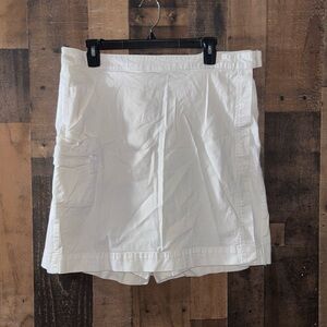 Women’s Sz 18 Woolrich White Utility Skort with Side Cargo Pocket New